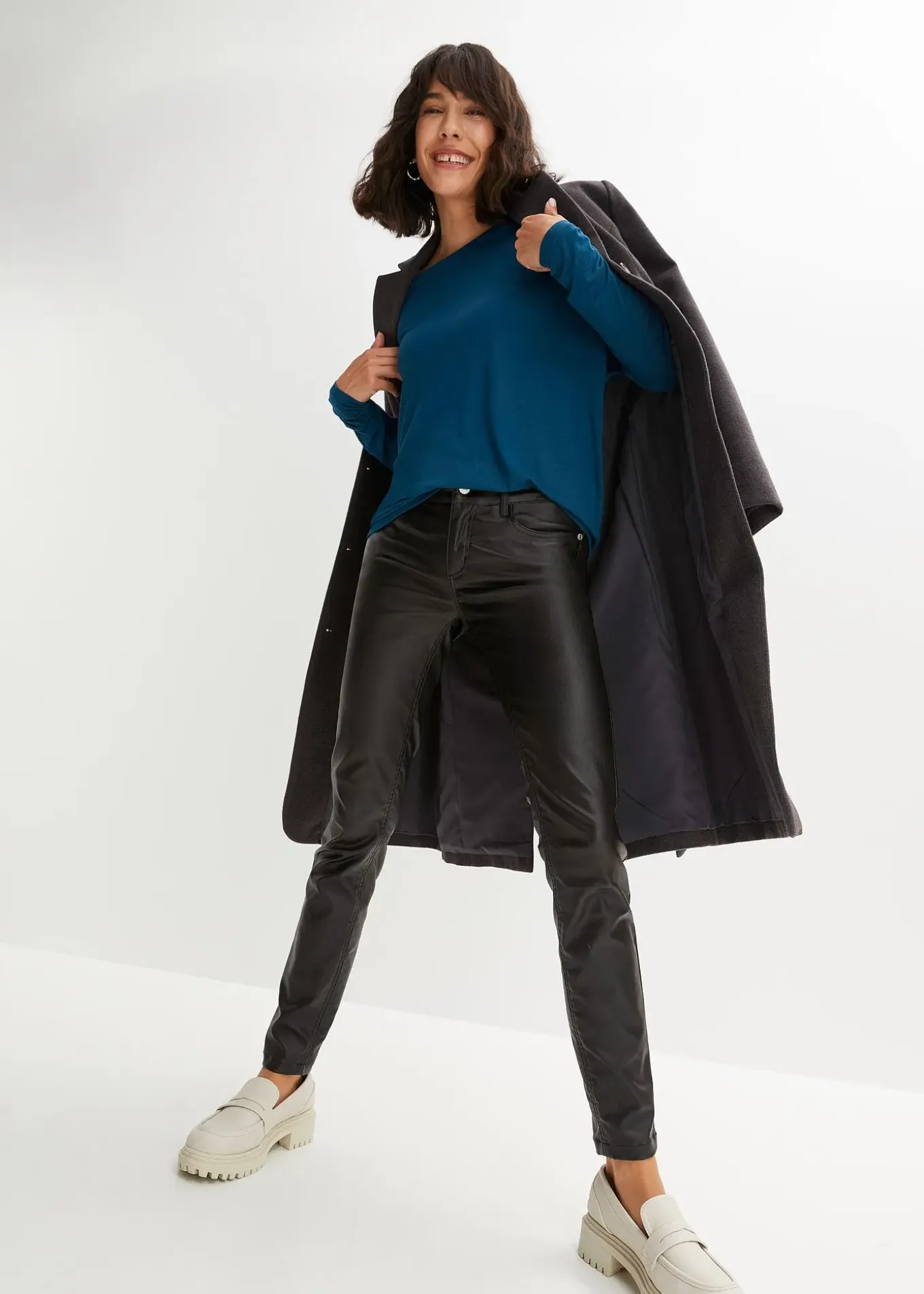 T-shirt manches longues en viscose douce et extensible