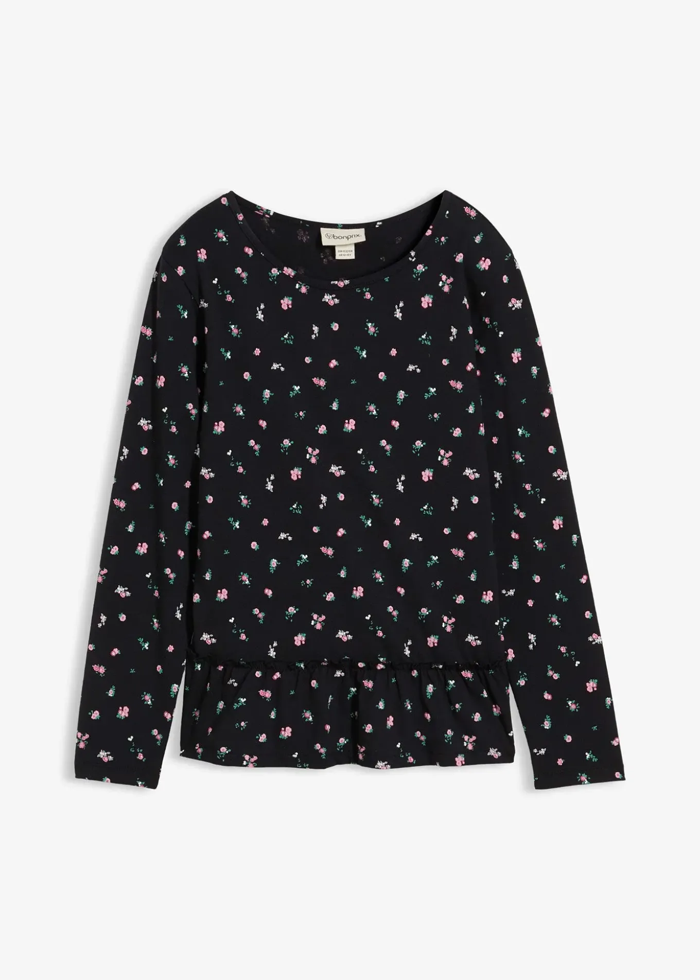 T-shirt manches longues en coton extensible