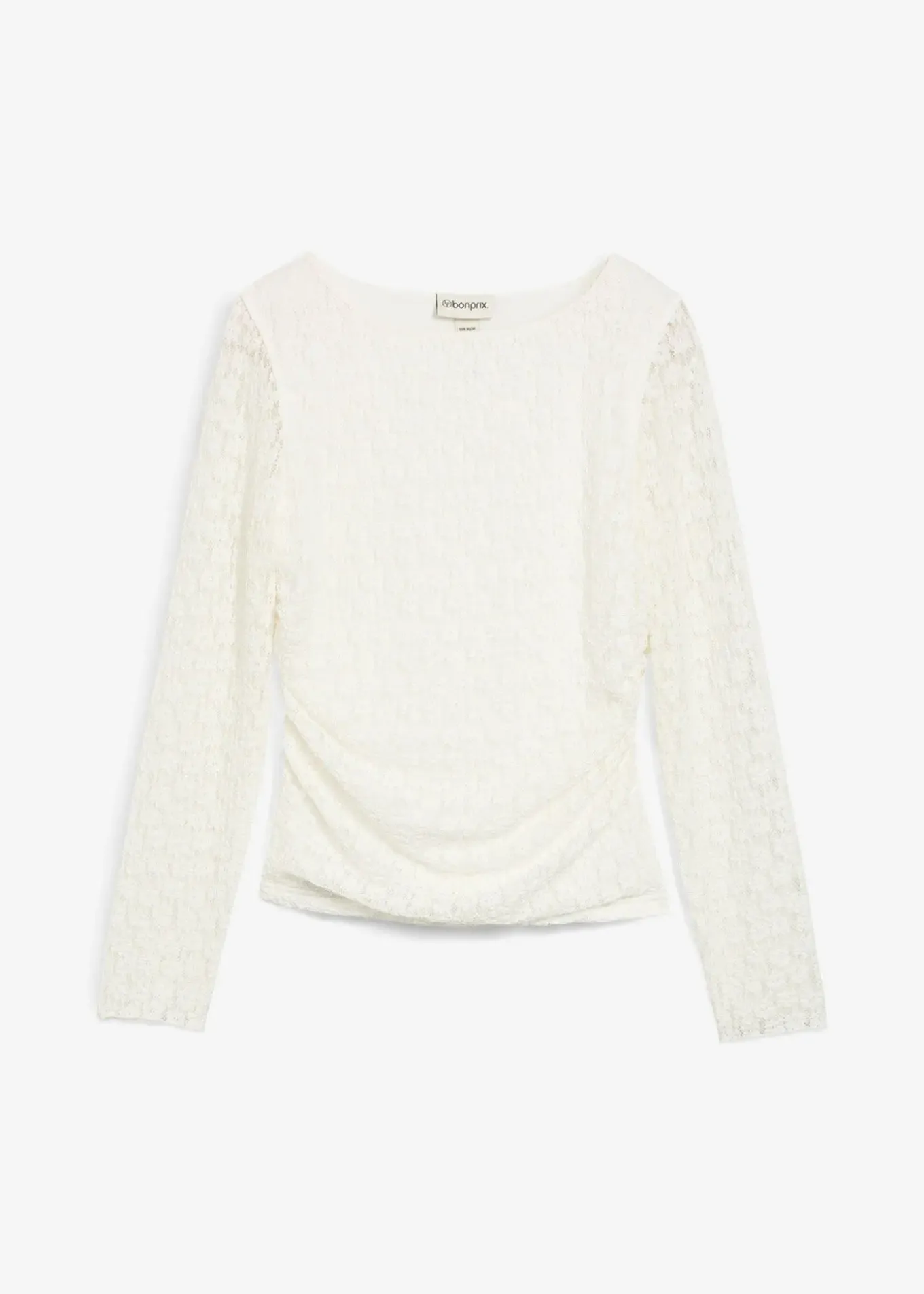 T-shirt manches longues en dentelle