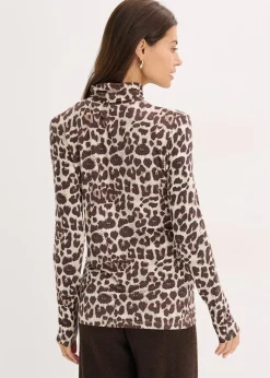 T-shirt manches longues en viscose douce et extensible