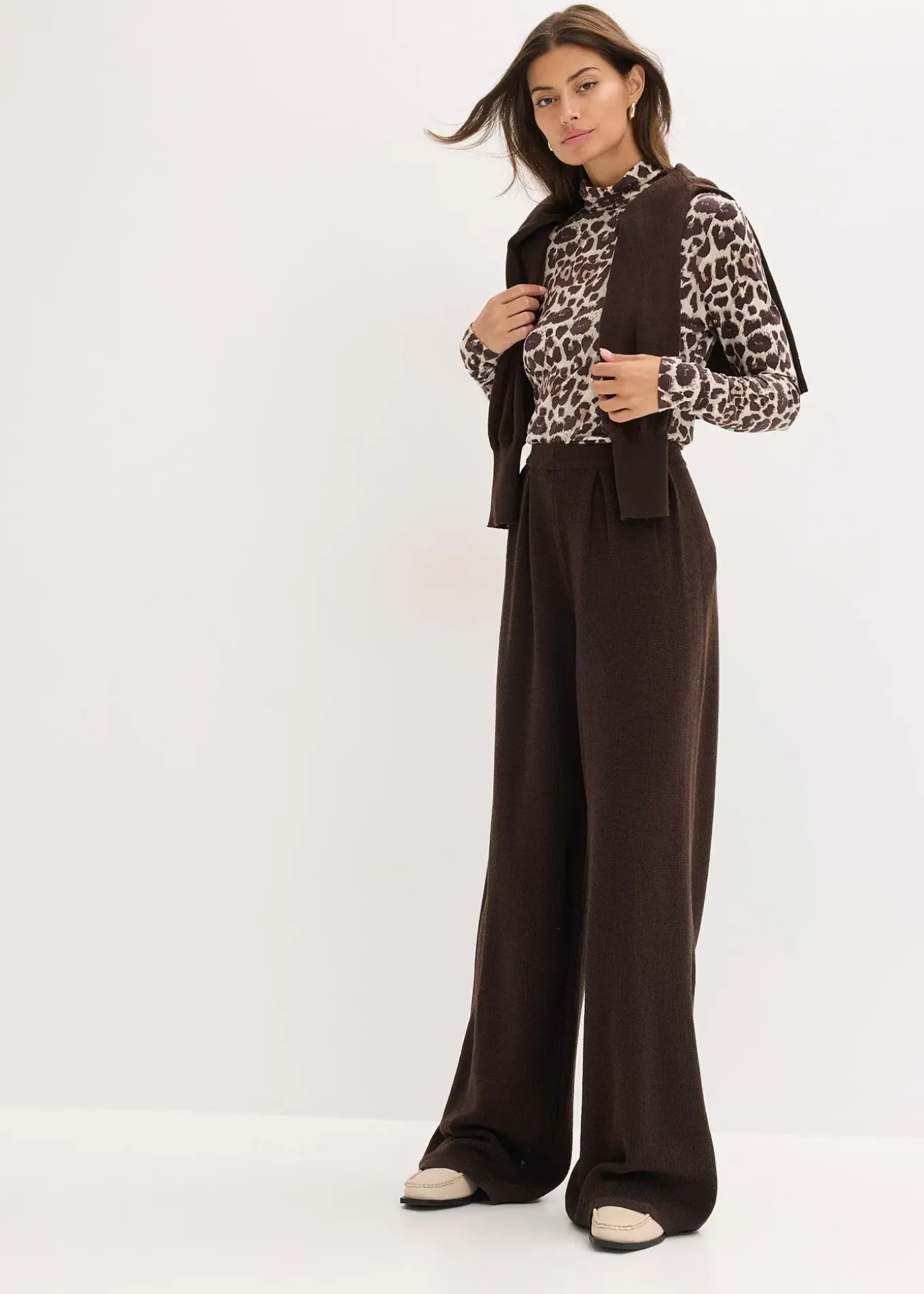 T-shirt manches longues en viscose douce et extensible