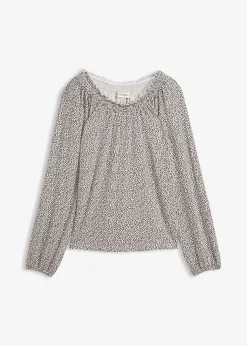 T-shirt manches longues en viscose extensible