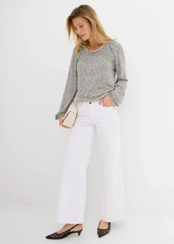 T-shirt manches longues en viscose extensible