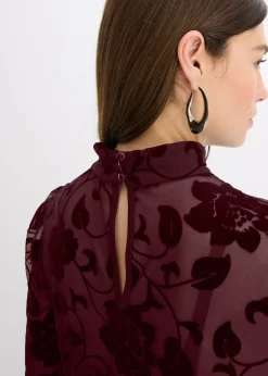 T-shirt manches longues légèrement transparent