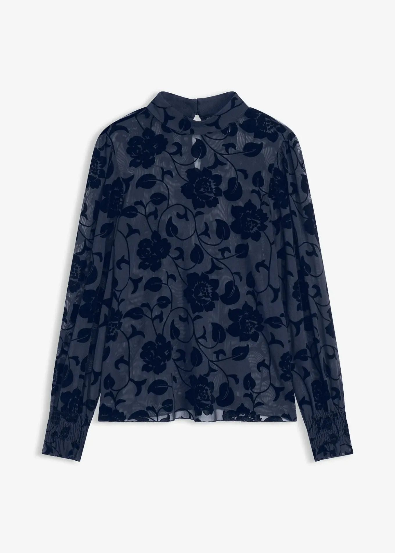 T-shirt manches longues légèrement transparent