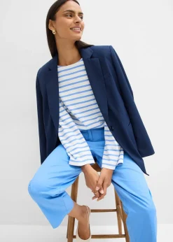 T-shirt manches longues rayé en coton