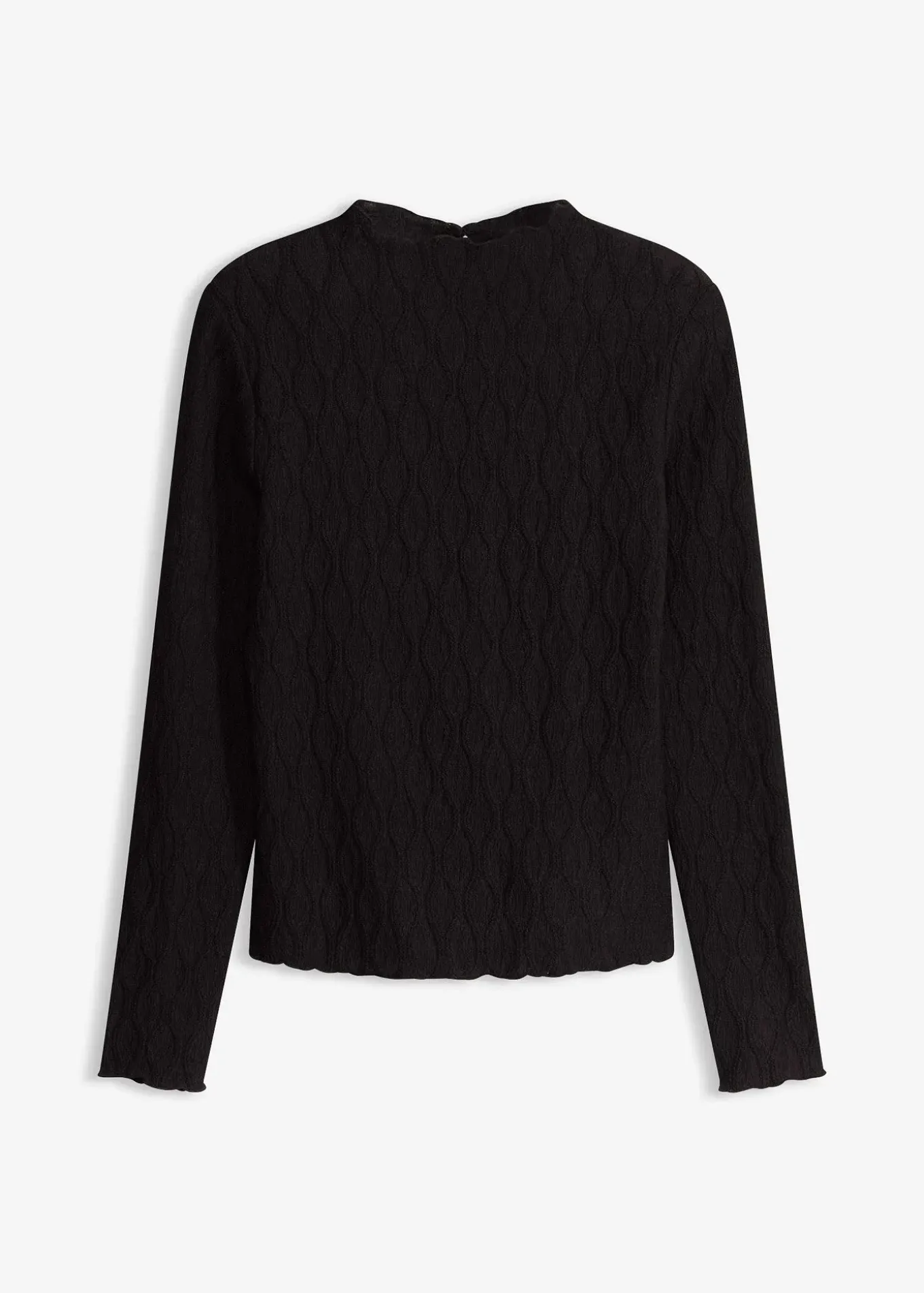 T-shirt manches longues texturé