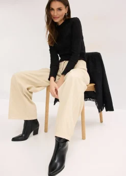 T-shirt manches longues texturé