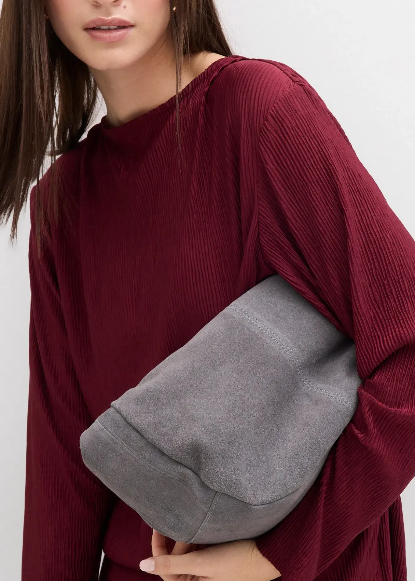 T-shirt manches longues texturé