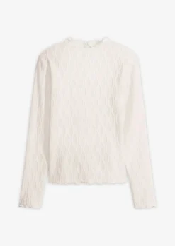 T-shirt manches longues texturé