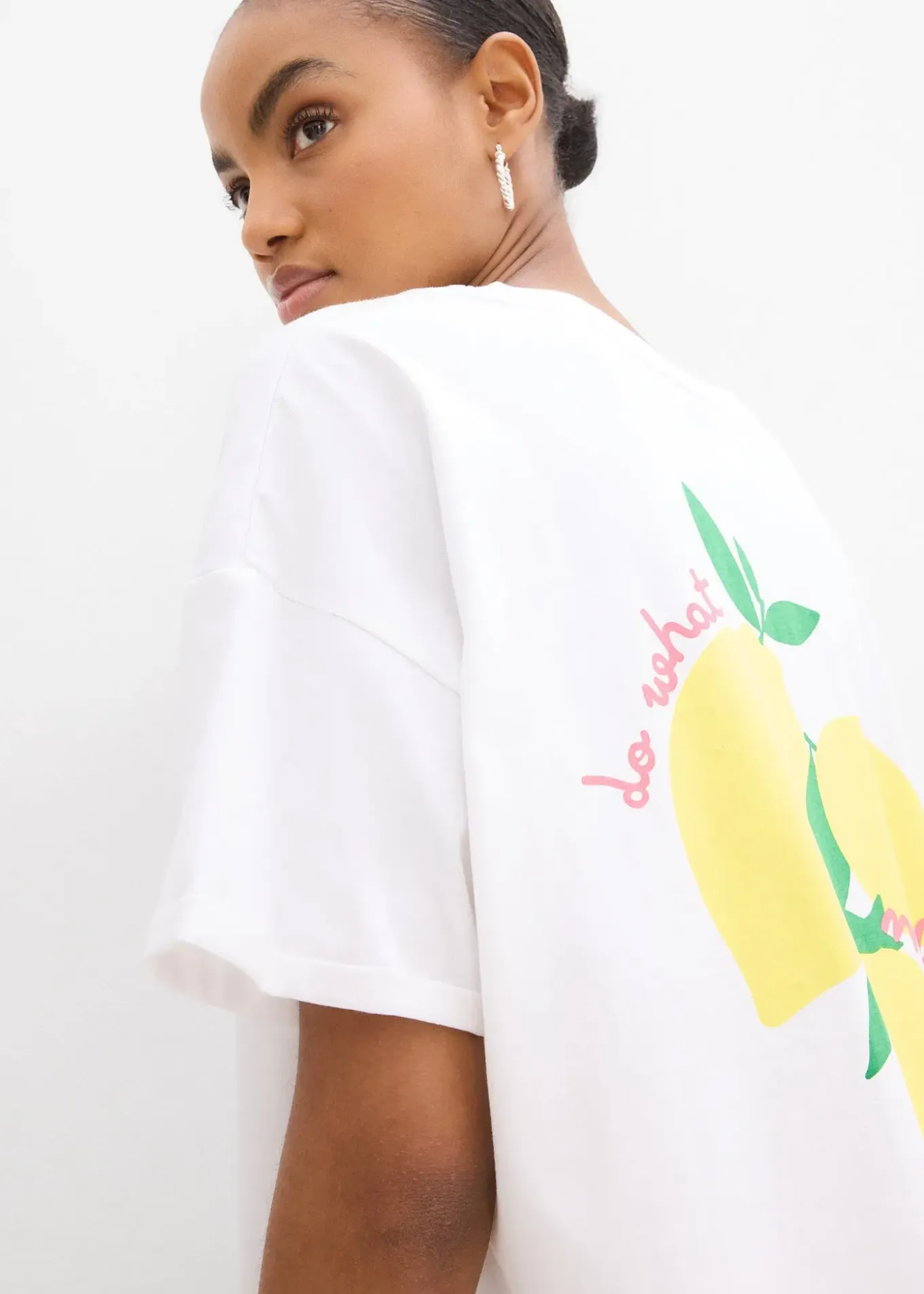 T-shirt oversize 100% coton