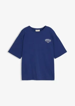 T-shirt oversize 100% coton avec imprimé dos