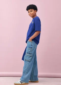 T-shirt oversize 100% coton avec imprimé dos