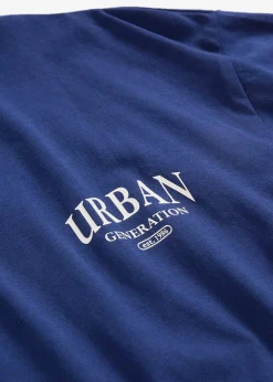 T-shirt oversize 100% coton avec imprimé dos