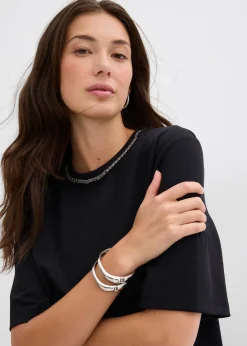 T-shirt oversize avec perles