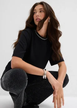 T-shirt oversize avec perles