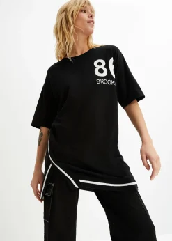 T-shirt oversize doux en viscose mélangée