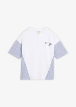 T-shirt oversize en coton extensible