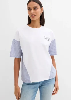 T-shirt oversize en coton extensible
