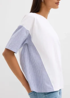 T-shirt oversize en coton extensible