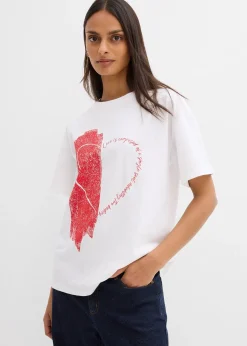 T-shirt oversize en coton extensible