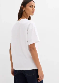 T-shirt oversize en coton extensible