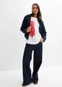 T-shirt oversize en coton extensible