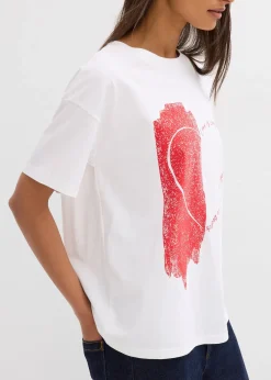 T-shirt oversize en coton extensible