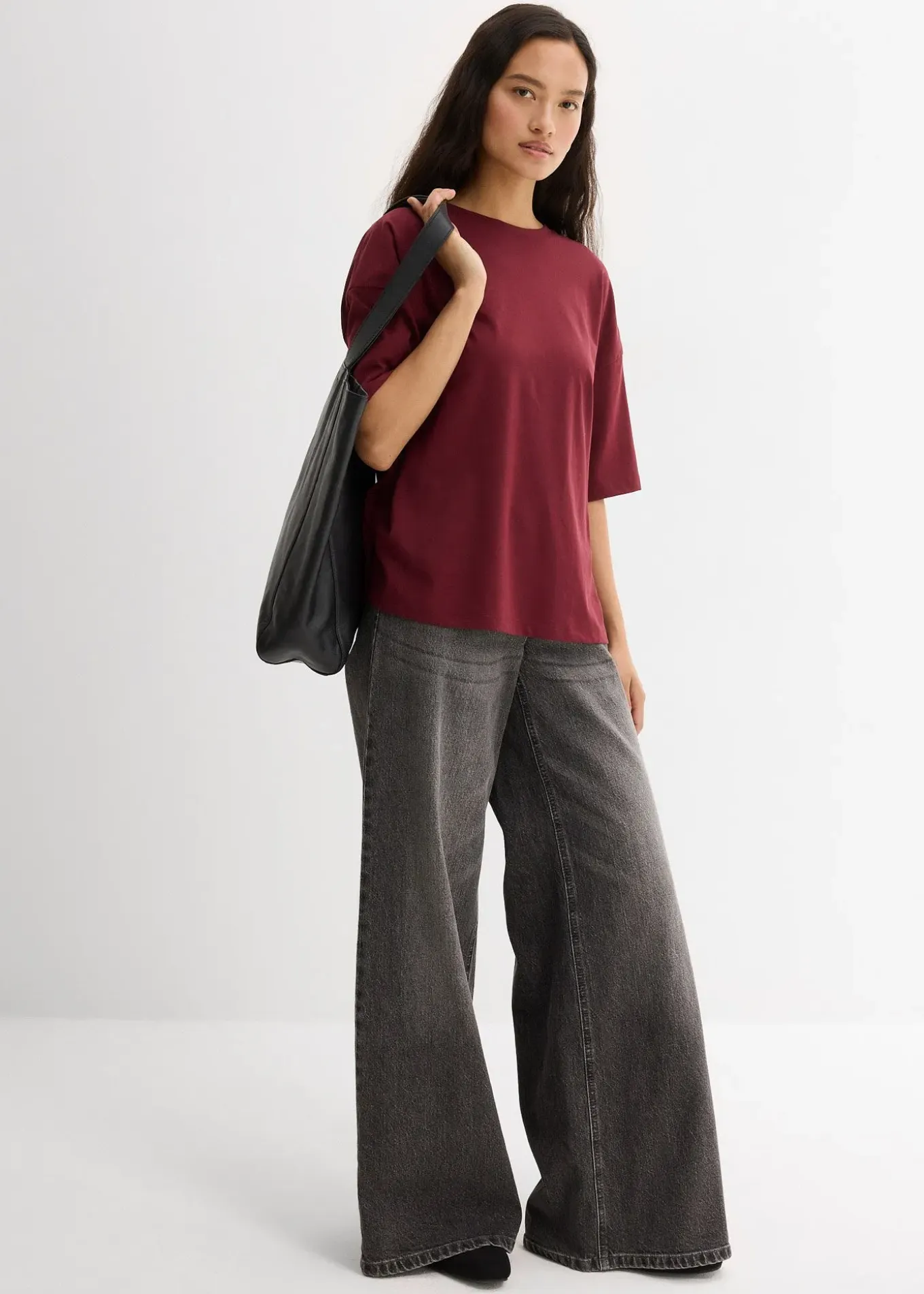 T-shirt oversize en coton mélangé