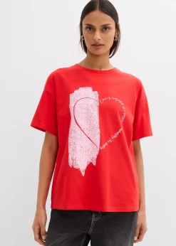 T-shirt oversize en coton extensible