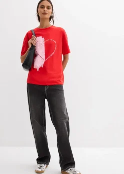 T-shirt oversize en coton extensible