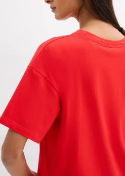 T-shirt oversize en coton extensible