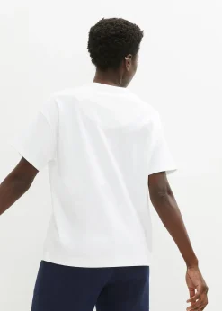 T-shirt oversize en coton épais