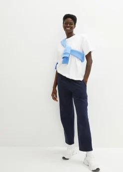 T-shirt oversize en coton épais