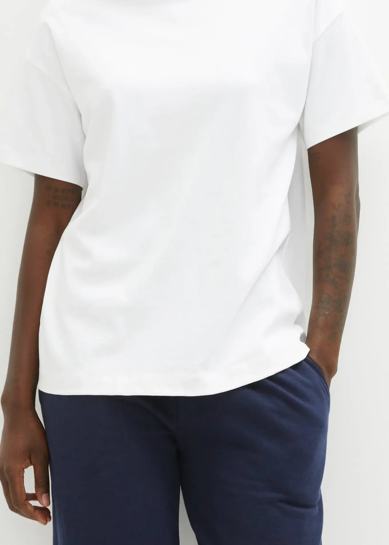 T-shirt oversize en coton épais