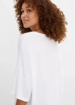 T-shirt oversize en viscose fluide