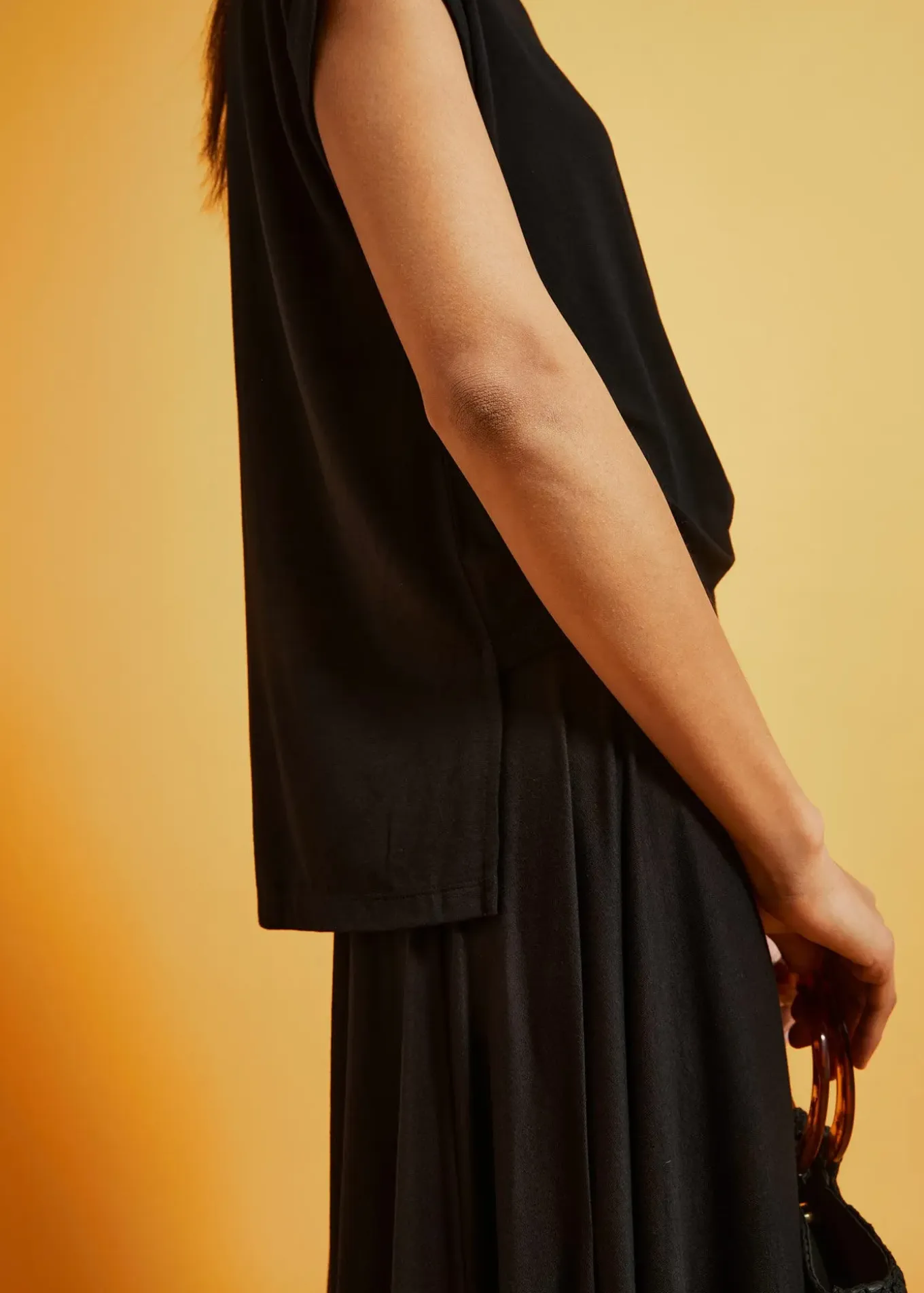 T-shirt oversize en viscose fluide