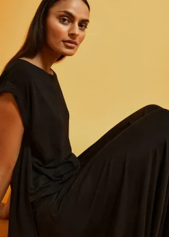 T-shirt oversize en viscose fluide