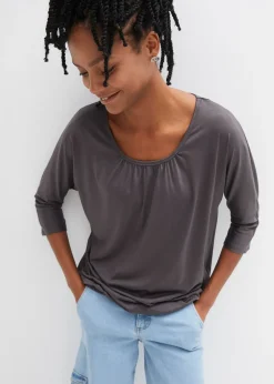 T-shirt oversize en viscose mélangée