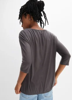 T-shirt oversize en viscose mélangée