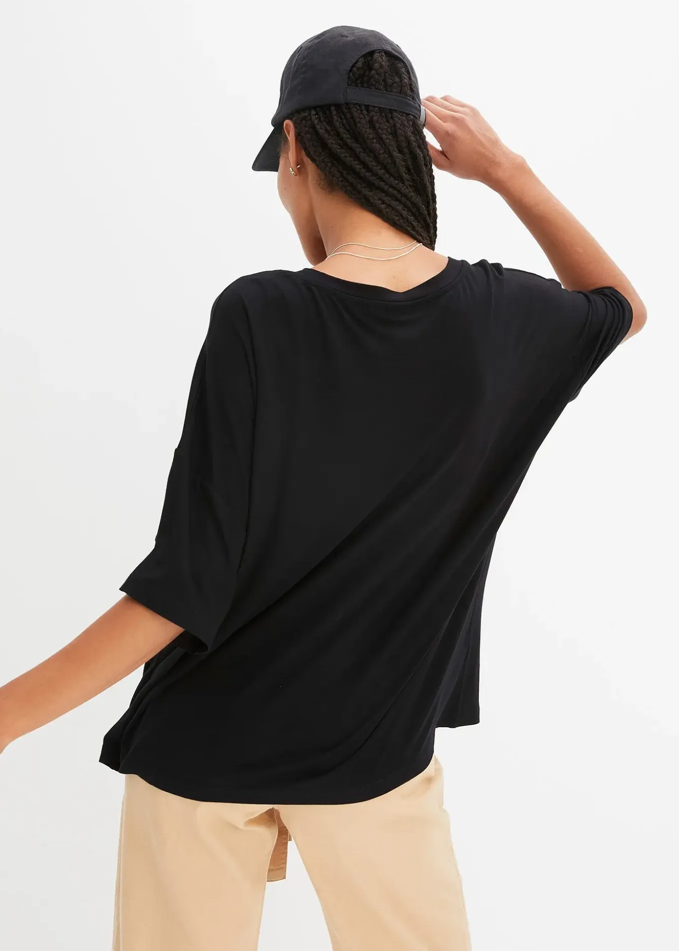 T-shirt oversize en viscose fluide