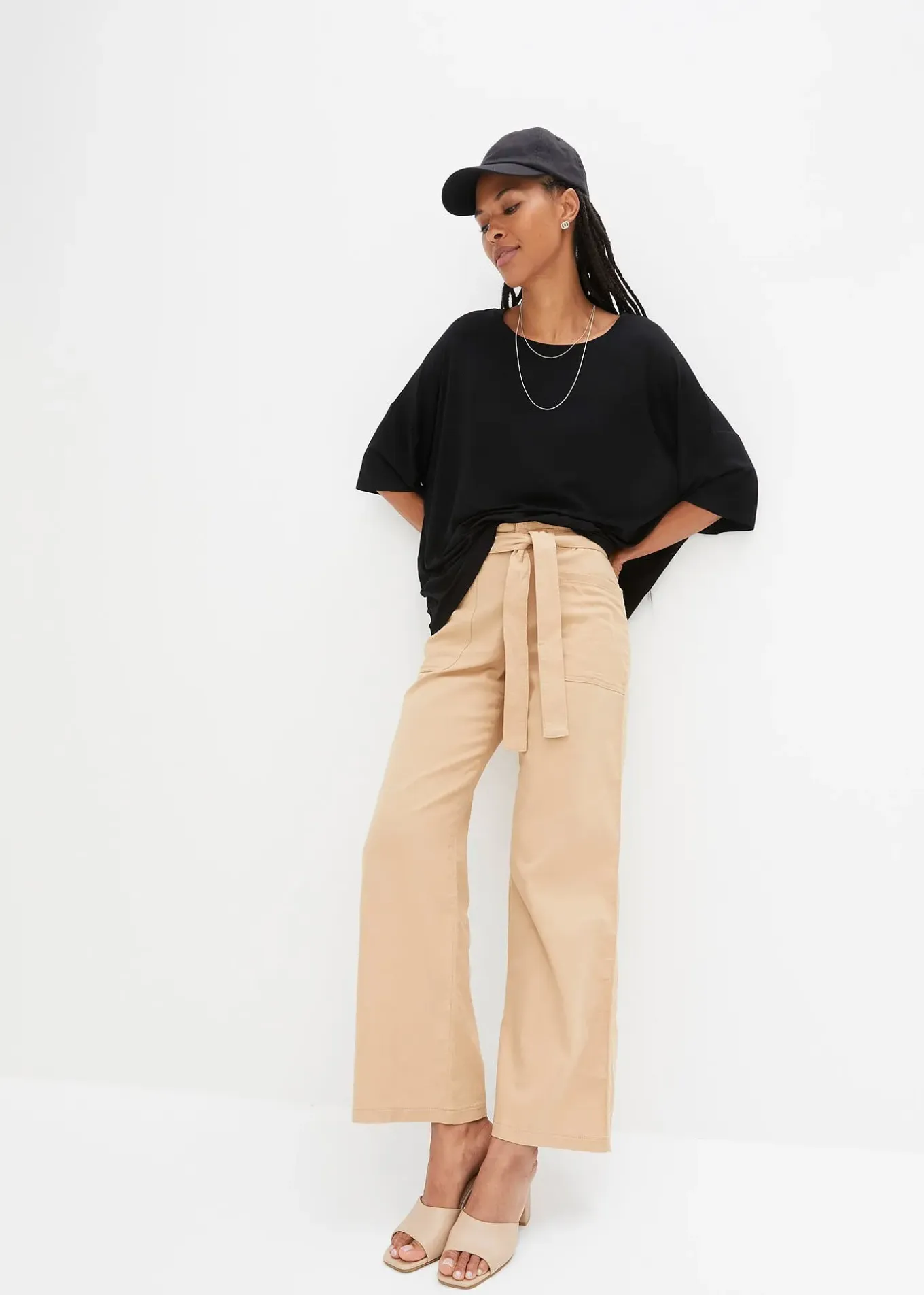 T-shirt oversize en viscose fluide