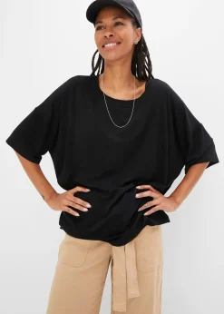 T-shirt oversize en viscose fluide