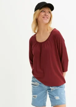 T-shirt oversize en viscose mélangée