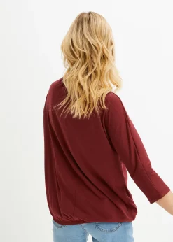 T-shirt oversize en viscose mélangée