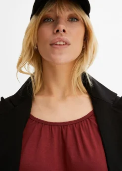 T-shirt oversize en viscose mélangée