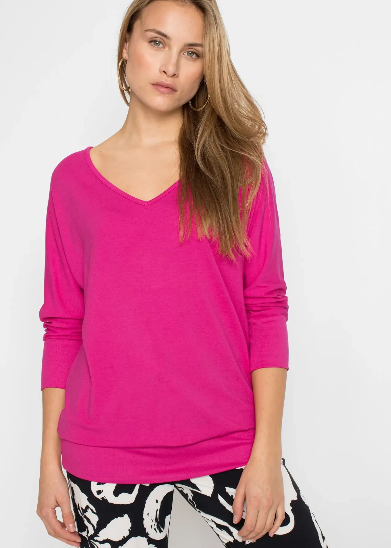 T-shirt oversize en viscose fluide
