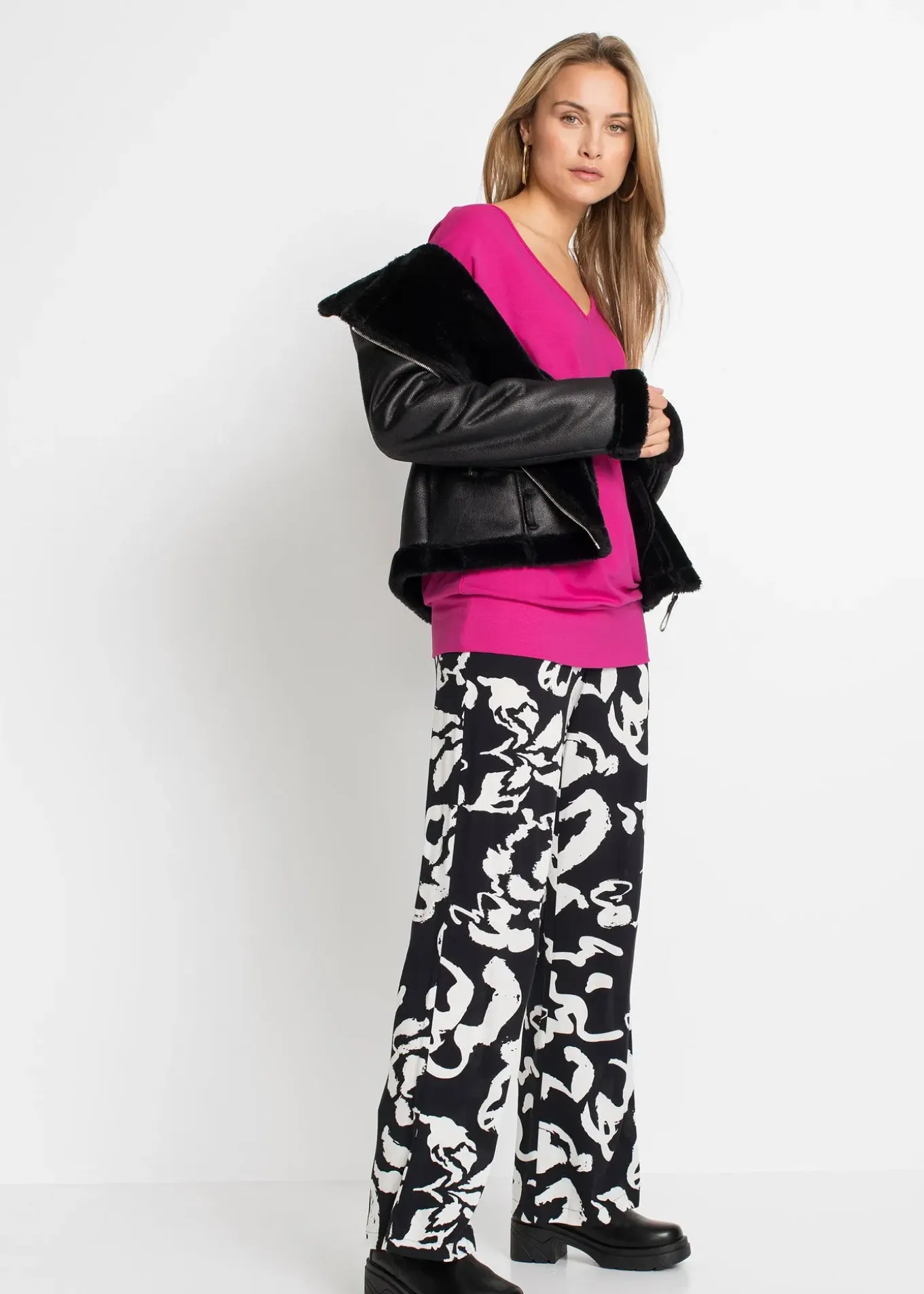 T-shirt oversize en viscose fluide