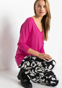 T-shirt oversize en viscose fluide