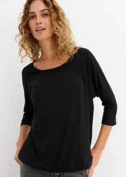 T-shirt oversize en viscose mélangée